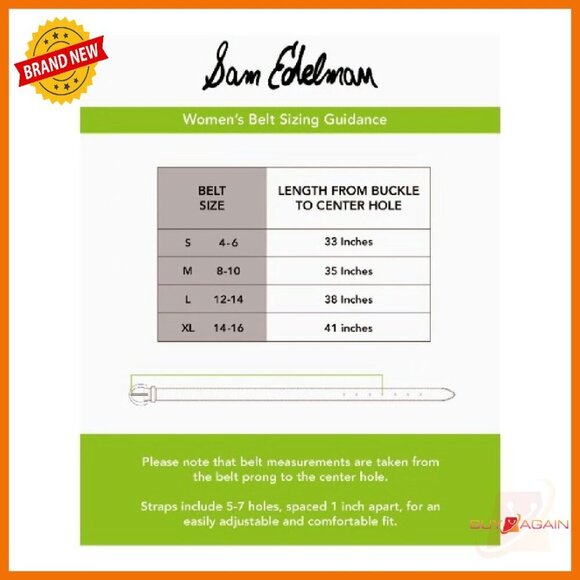 Skinny Logo Buckle Belt Adjustable Loop Fashion Trouser Accessory